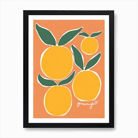 Orange squeeze Art Print