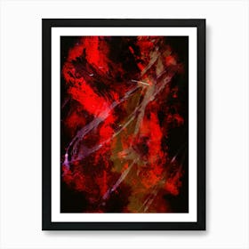 Galaxy clouds abstract Painting Art Print