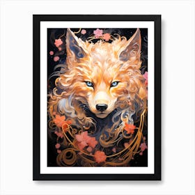 Foxes Art Print