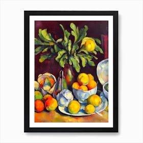 Artichoke Cezanne Style vegetable Art Print