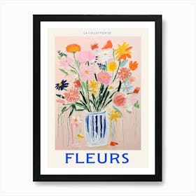 French Flower Poster Coasmos Art Print