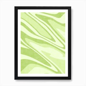Wavy Green Art Print