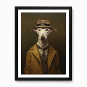 Gangster Dog Whippet Art Print