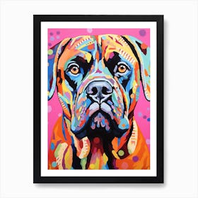 Boxer Pop Art Inspired 3 Art Print