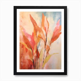 Fall Flower Painting Heliconia 1 Art Print