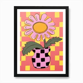 Sunflowers Flower Vase 2 Art Print