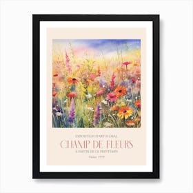 Champ De Fleurs, Floral Art Exhibition 31 Art Print