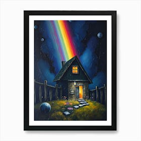 Rainbow House Art Print