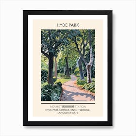 Hyde Park London Parks Garden 1 Art Print