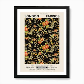 Poster Floral Charm London Fabrics Floral Pattern 4 Art Print