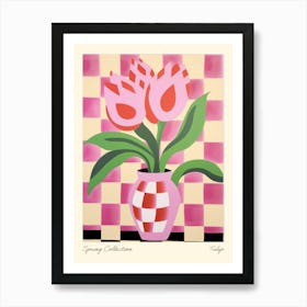 Spring Collection Tulip Flower Vase 1 Art Print