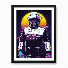 Valtteri Bottas Alfa Romeo Driver Art Print