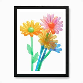 Dreamy Inflatable Flowers Gerbera Daisy 1 Art Print