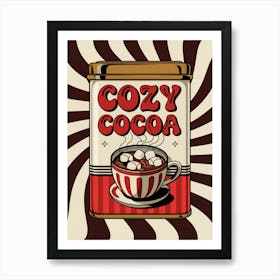 Vintage Cozy Cocoa Art Print