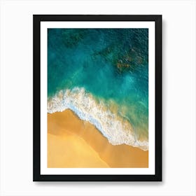 Aerial View Of A Beach 123 Art Print