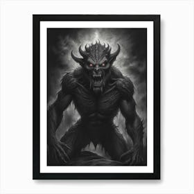 Demons at Midnight Art Print