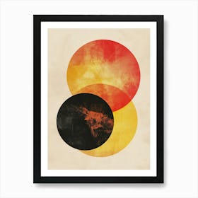 Abstract Circles Canvas Print 8 Art Print