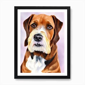 Cesky Terrier 4 Watercolour Dog Art Print