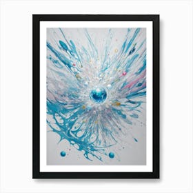 'Blue Sphere' Art Print