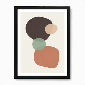 Colorful abstract shapes 52 Art Print