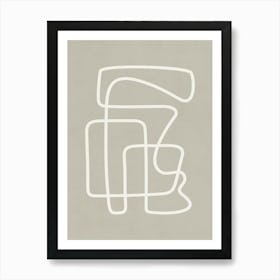 Abstract Shapes- Nt06 Art Print