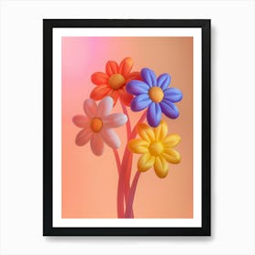 Dreamy Inflatable Flowers Oxeye Daisy 3 Art Print