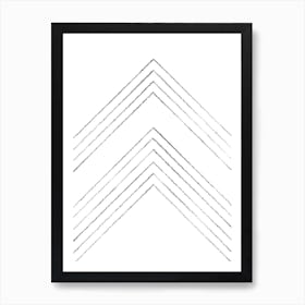 Minimal line art Art Print