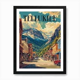 Telluride, Colorado Travel Poster Art Print