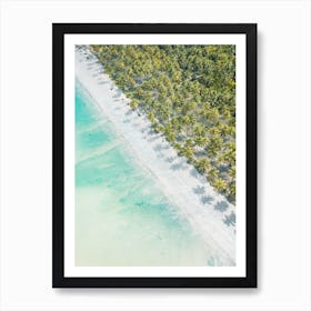 Hawaii Beach - Teal Clear Water - Ocean Palms Art Print