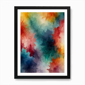 Abstract Watercolor Background 5 Art Print