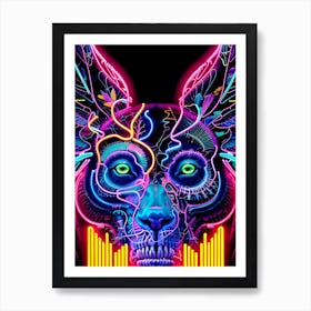 Neon Eagle Art Print