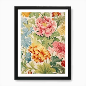 Floral Wallpaper 57 Art Print