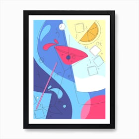 Cocktails 2 Art Print