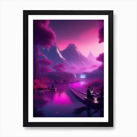 Violet Hues Art Print