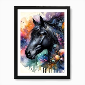 Creative Horse Beauty Illustration Nr 14 Art Print