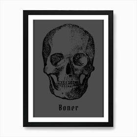 Cheeky Skull Art Art Print