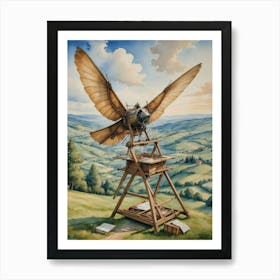 Leonardo da Vinci A Dream Takes Shape Art Print