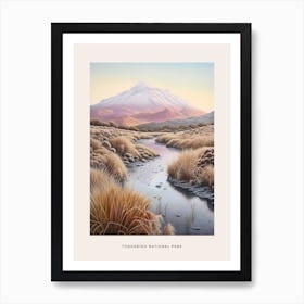 Dreamy Winter National Park Poster  Tongariro National Park New Zealand 3 Art Print