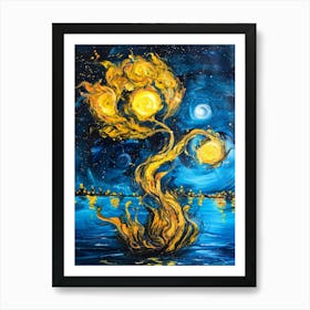 Twilight Tree Art Print