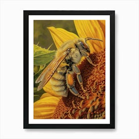 Sweat Bee Storybook Illustration 7 Art Print