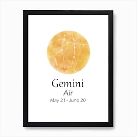 Gemini Art Print