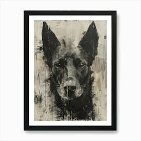 'Black Dog' Art Print