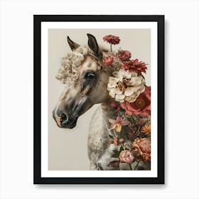 Flower Horse Art Print