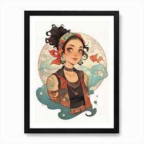 Koi-June 2 Art Print