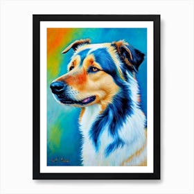 Belgian Tervuren Fauvist Style Dog Art Print