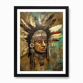 Indian Chief 5 Art Print
