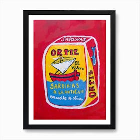 Traditional Sardines Can, Best Food In The World Art Print