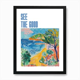 See The Good Poster Coastal Vista Matisse Style 9 Art Print