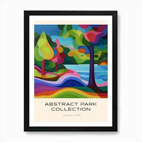 Abstract Park Collection Poster Stanley Park Vancouver Canada 2 Poster