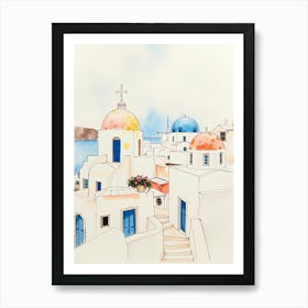 Santorini Art Print